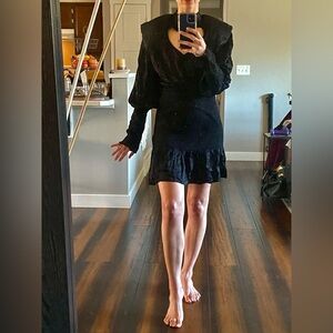 FarmRio women’s black dress